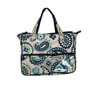 Thirty-One True Beauty Bag Paisley Day Retired Cosmetic Travel Handles Make Up
